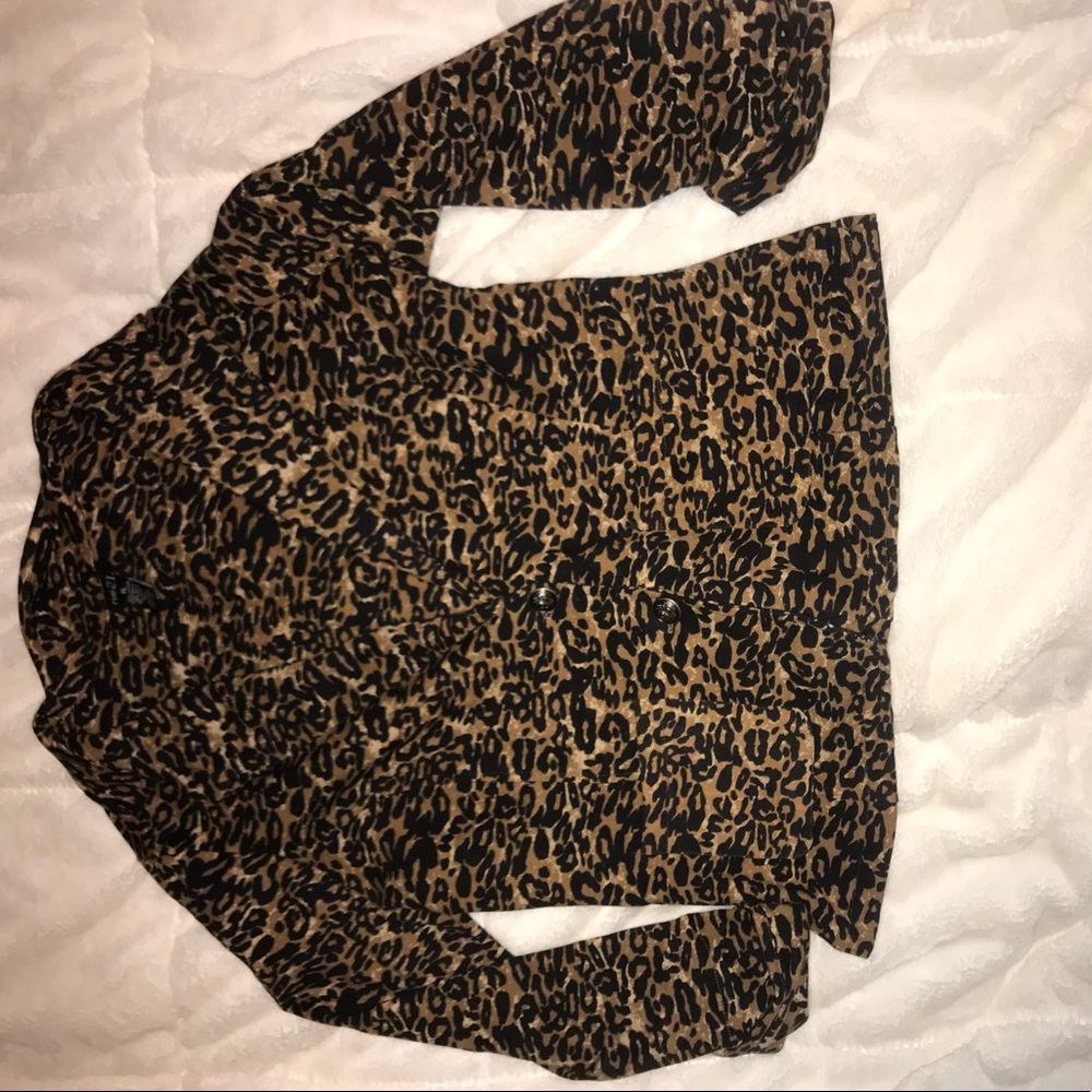 Cheetah Print Blazer Jacket